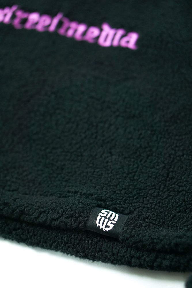 Womens Cropped Sherpa Hoodie
